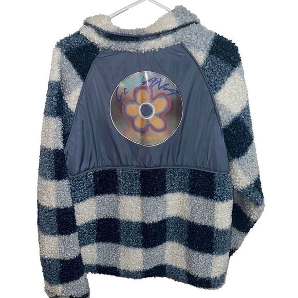 CBIANA blue and white fleece Full Zip Jacket - Picture 4 of 13